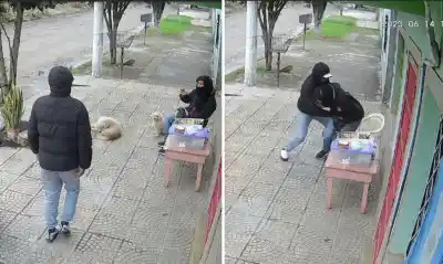 Dos delincuentes en moto atacaron a un joven para robarle el celular en plena siesta