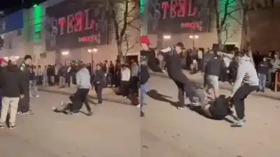 Salía de un boliche en Neuquén y lo arrastraron por el asfalto a golpes: el video que estremece