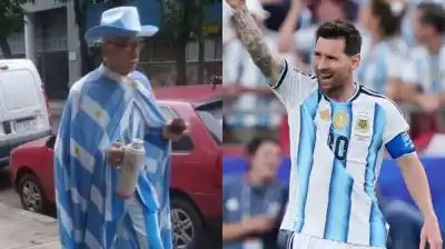La rompió Messi: tres goles en el debut de Argentina en el Mundial y las redes explotaron