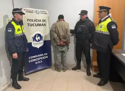 Amenazó a otro hombre con un cuchillo serrucho en plena vía pública de Concepción