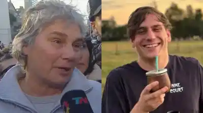 El emotivo mensaje de la mamá de Gaspi en el Obelisco: “Nos mira desde el cielo”