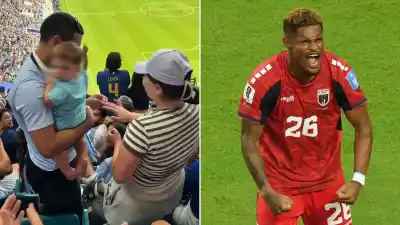 Se arrodilló en la tribuna para pedirle casamiento, pero el gol de Cabo Verde arruinó el momento