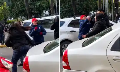 De la euforia al caos: una pelea estalló en la Plaza Independencia durante los festejos de la Selección