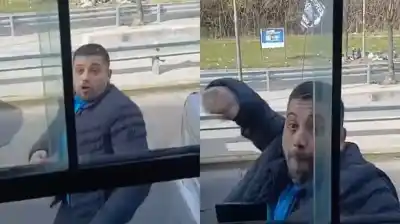 El insólito ataque de un conductor a un colectivero en La Matanza que quedó filmado