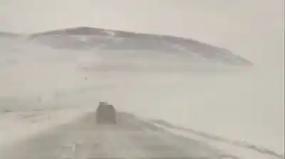 Caminos congelados y -23°C: las imágenes que muestran el crudo invierno en San Juan