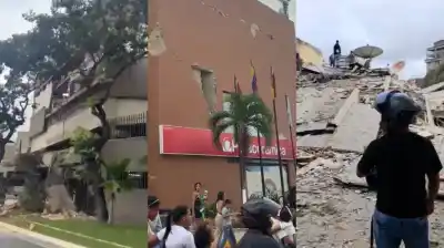 Terremotos en Venezuela: los videos que muestran el horror de los edificios derrumbados