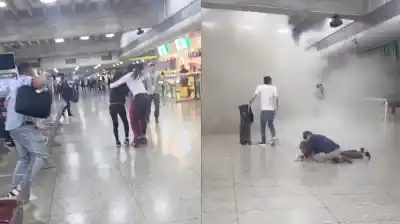 Terremotos en Venezuela: el momento de pánico en el aeropuerto de Maiquetía que quedó grabado