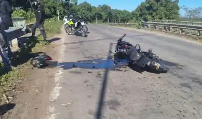 Perdió el control en el puente Katz y terminó hospitalizado con politraumatismos