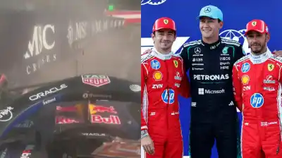 Accidente de Verstappen, festejo frustrado de Ferrari y Russell bajo la lupa: el final de locos de la clasificación en Austria