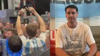 La insólita estrategia de los hinchas argentinos para devolver una billetera perdida en la tribuna