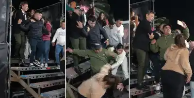 Tras el show de Dany Hoyos en Tucumán, el escenario colapsó y una mujer terminó fracturada