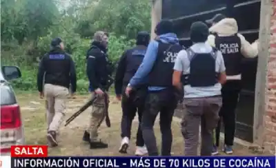 Salta: separan a 7 policías tucumanos y buscan si protegían o robaban cocaína
