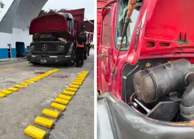 Un camión desde Salta escondía un cargamento que dejó helados a los policías en el límite con Santiago