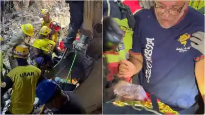 Estuvo 122 horas bajo los escombros: el abrazo de un padre a su hijo que emocionó a Venezuela