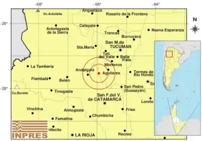 Temblor en la madrugada: un sismo de 3,5 sacudió el sur tucumano