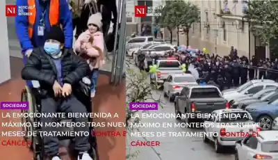 Volvió a Tucumán tras nueve meses de lucha contra el cáncer y lo recibieron como un héroe