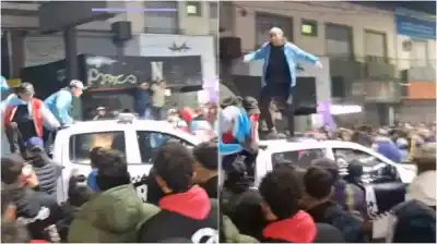 Festejos de la Selección terminaron con un patrullero robado en Monte Grande