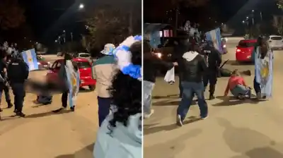 Festejos de la Selección terminaron en tragedia: atropelló a un policía y huyó, pero lo atraparon
