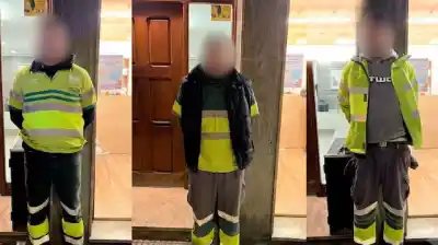 Se disfrazaron de recolectores para robar una veterinaria y la Policía los atrapó a metros del local
