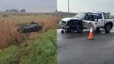 Un viaje que terminó en tragedia: padre e hijo murieron en un triple choque en la Ruta 5