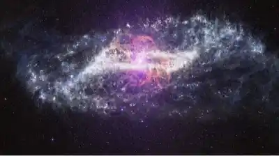 La NASA revela una galaxia oculta detrás del polvo cósmico: la imagen que nadie esperaba