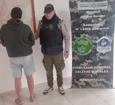 Se creía a salvo en Burruyacú, pero la policía lo encontró: tenía un arma blanca y pedidos de captura por abuso sexual