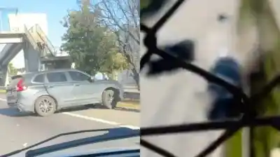 Circulaba marcha atrás en la Panamericana y el choque que provocó es viral