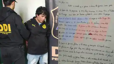 La carta que dejó antes de escapar: “Era matarme o matarla”