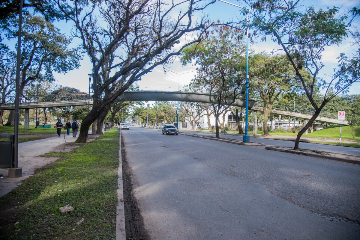 Puente peatonal sobre avenida Benjamín Aráoz