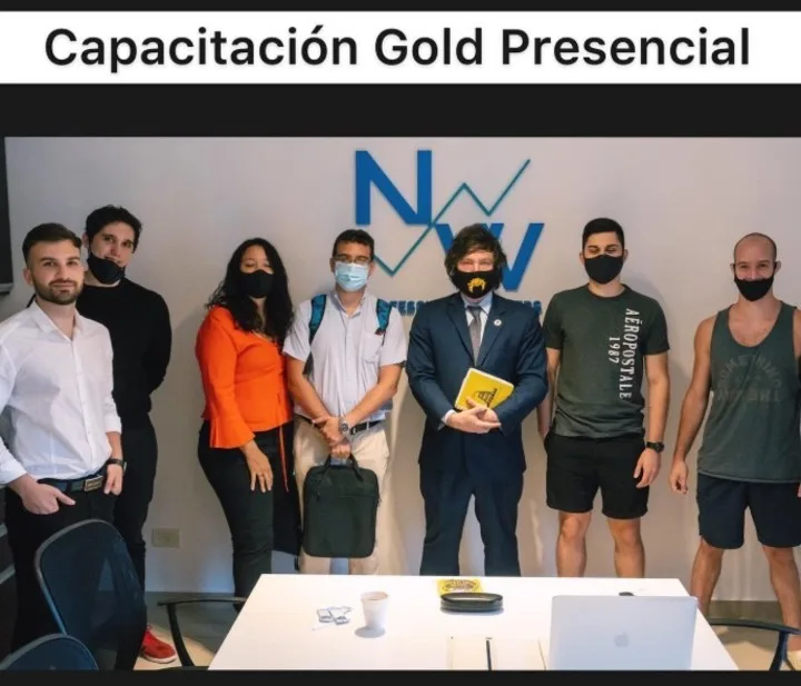 Una de las capacitaciones que dio Javier Milei en los comienzos de la escuela de Mauricio Novelli